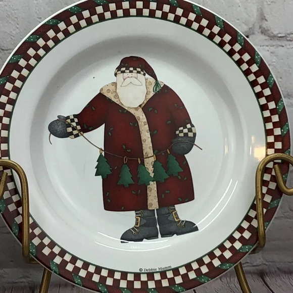 vintage debbie mumm santa Sakura stoneware SANTA'S SPIRIT - Picture 2 of 6